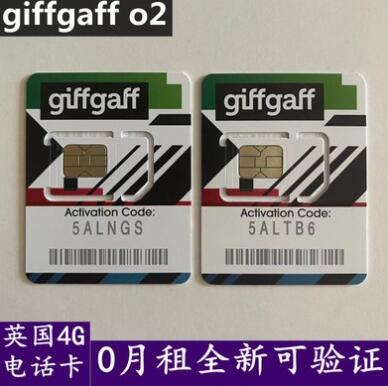 英国电话卡 giffgaff卡 半年有效